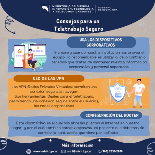 Consejos para un teletrabajo seguro